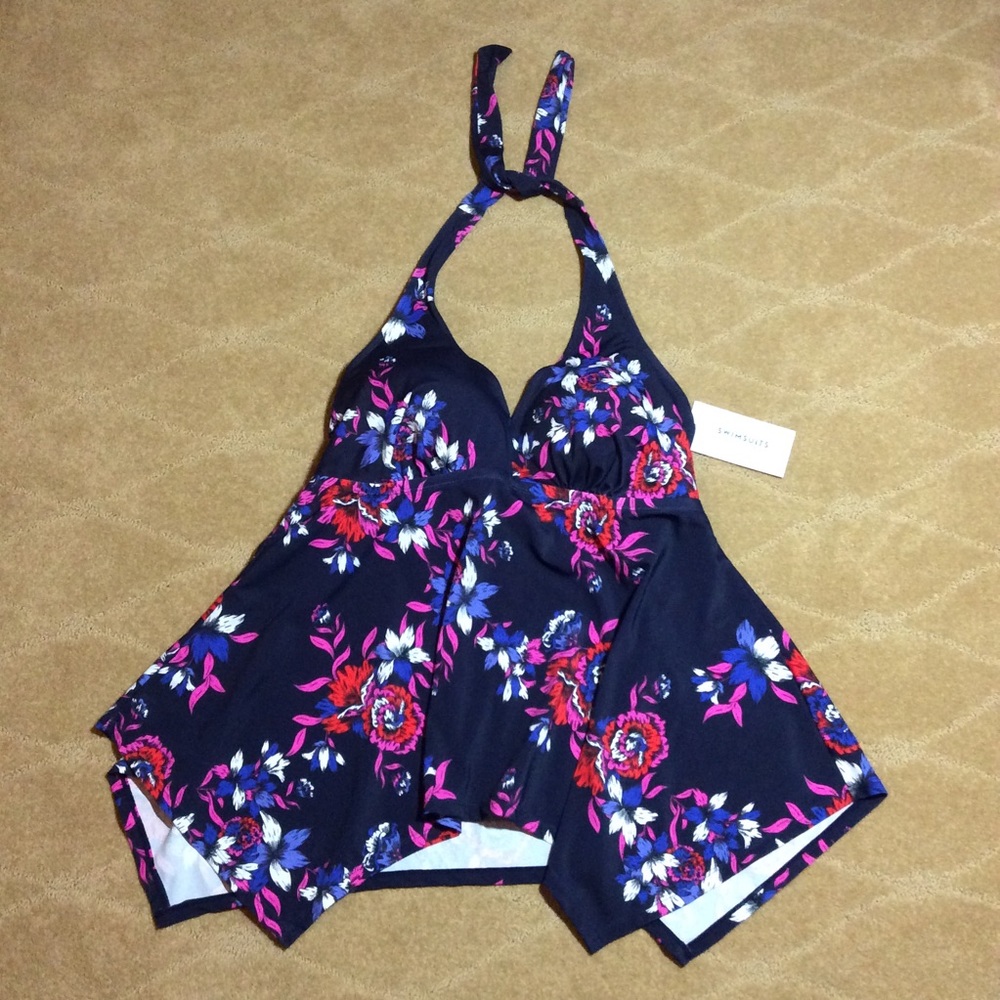 Swimsuits For All NWT Flared Tankini Swim Top, 16